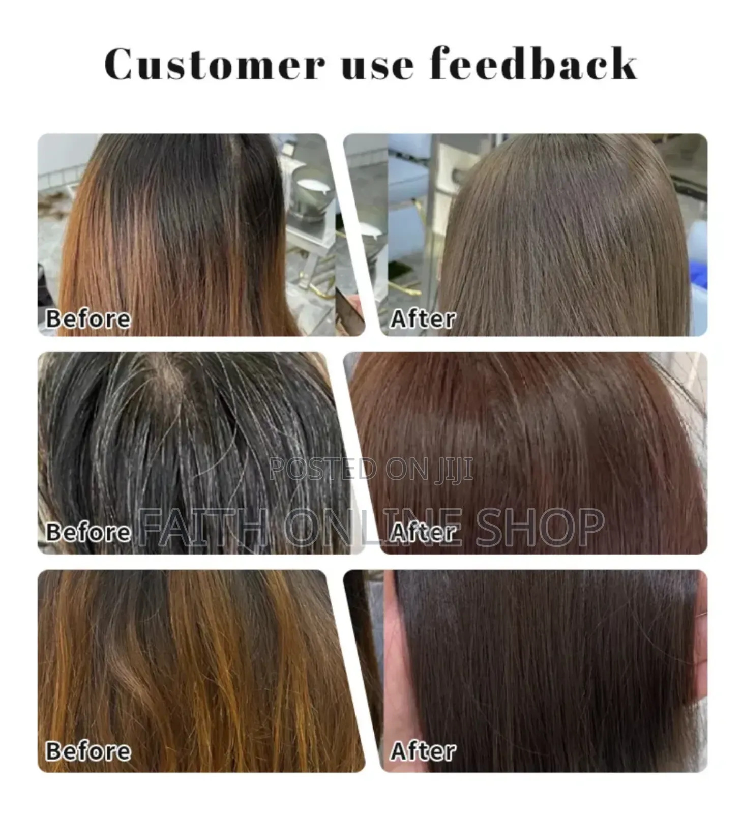 3 in 1 Black Hair Dye Shampoo 500gm