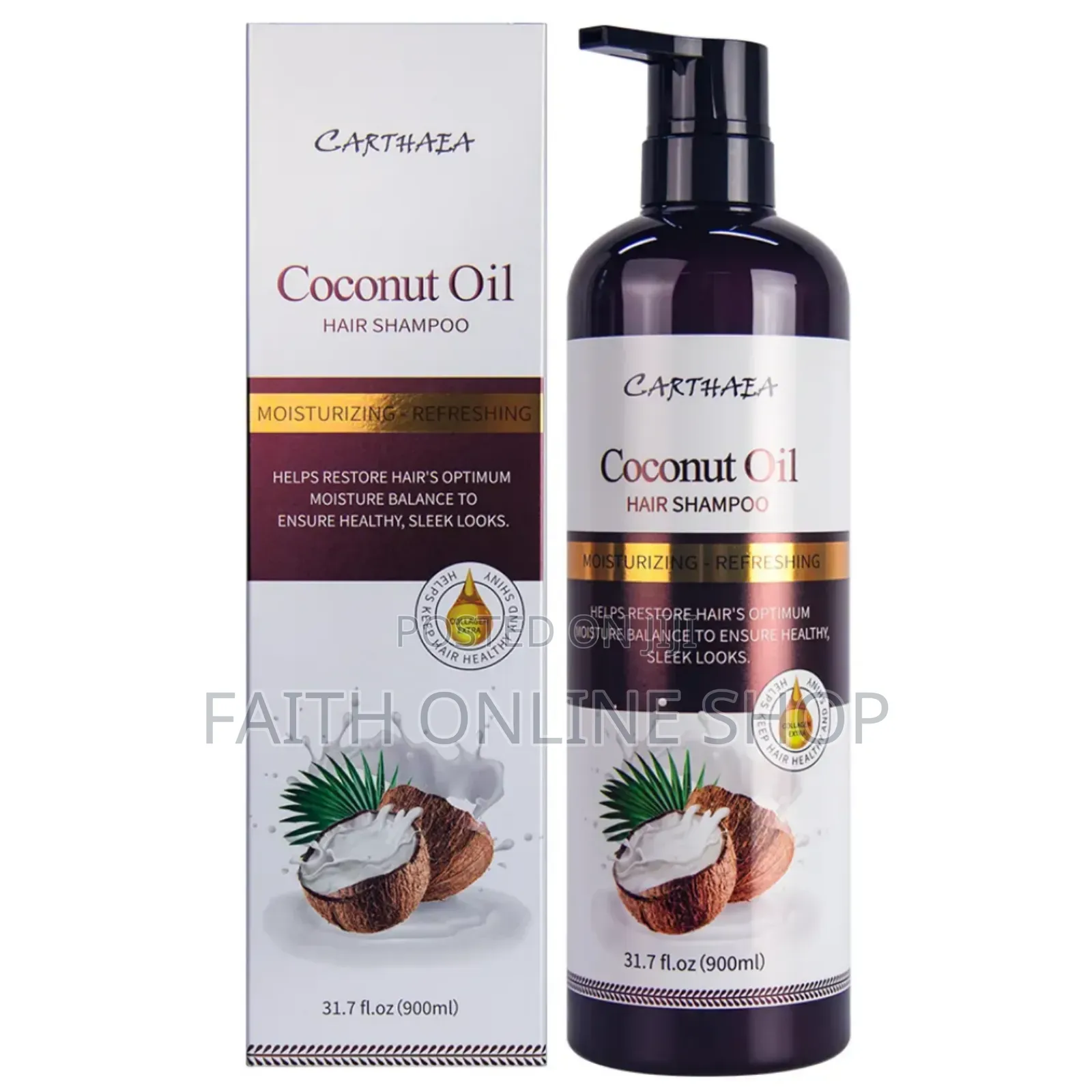 Keratin Coconut Oil Hair Shampoo 900ml