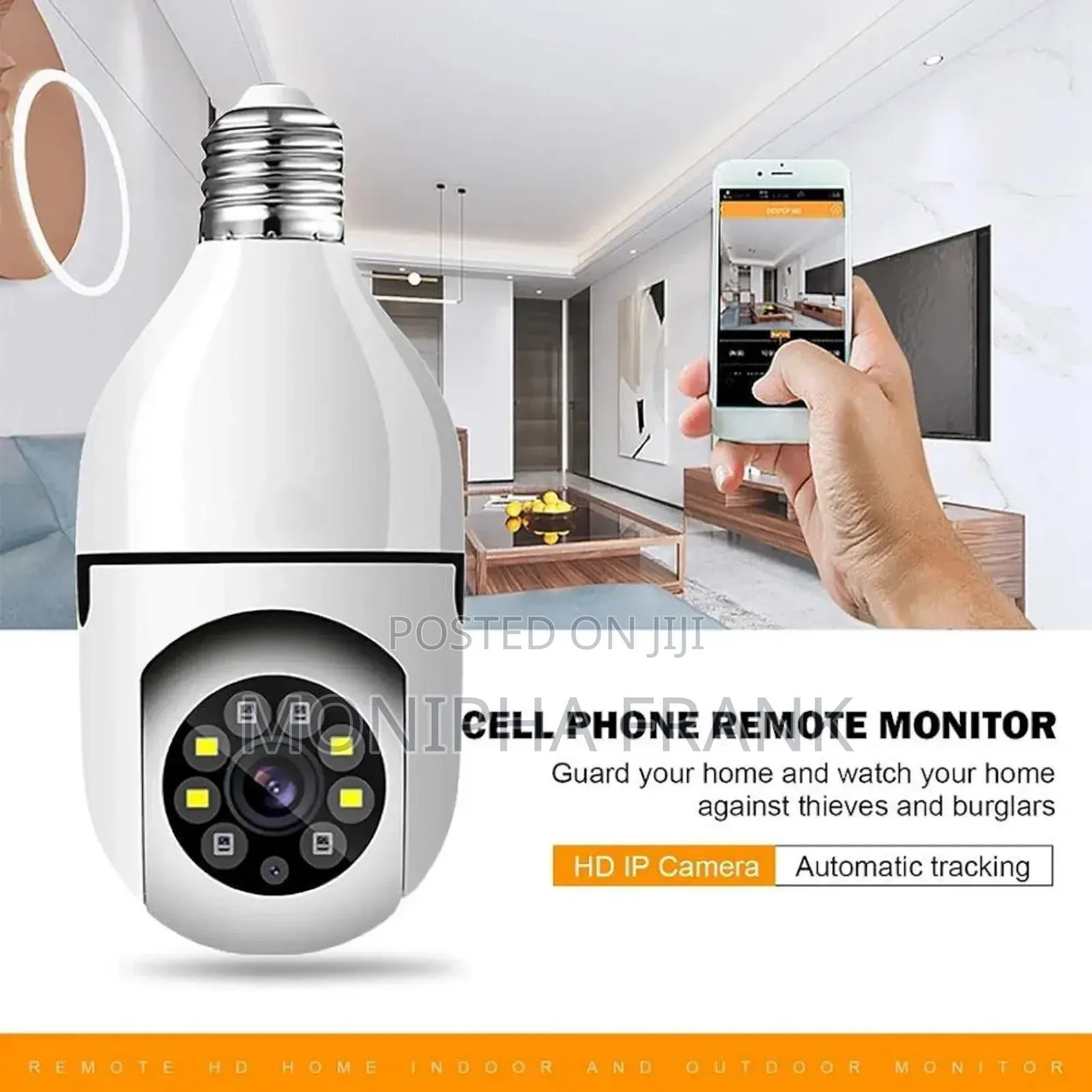 PTZ Bulb Camera Easy Installation to Light Bulb Socket