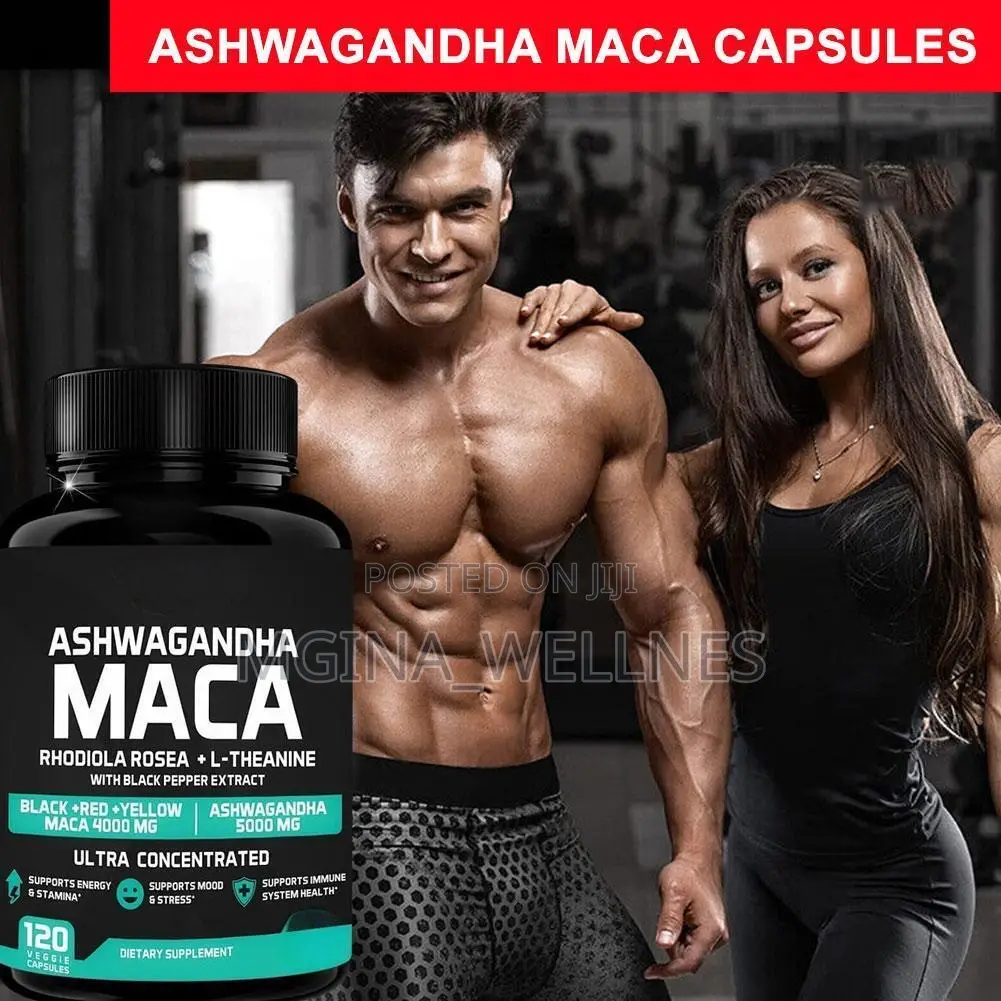Ashwagandha Maca Root Black, Rhodiola Rosea L-Theanine