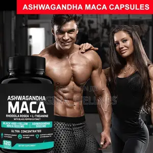 Ashwagandha Maca Root Black, Rhodiola Rosea L-Theanine