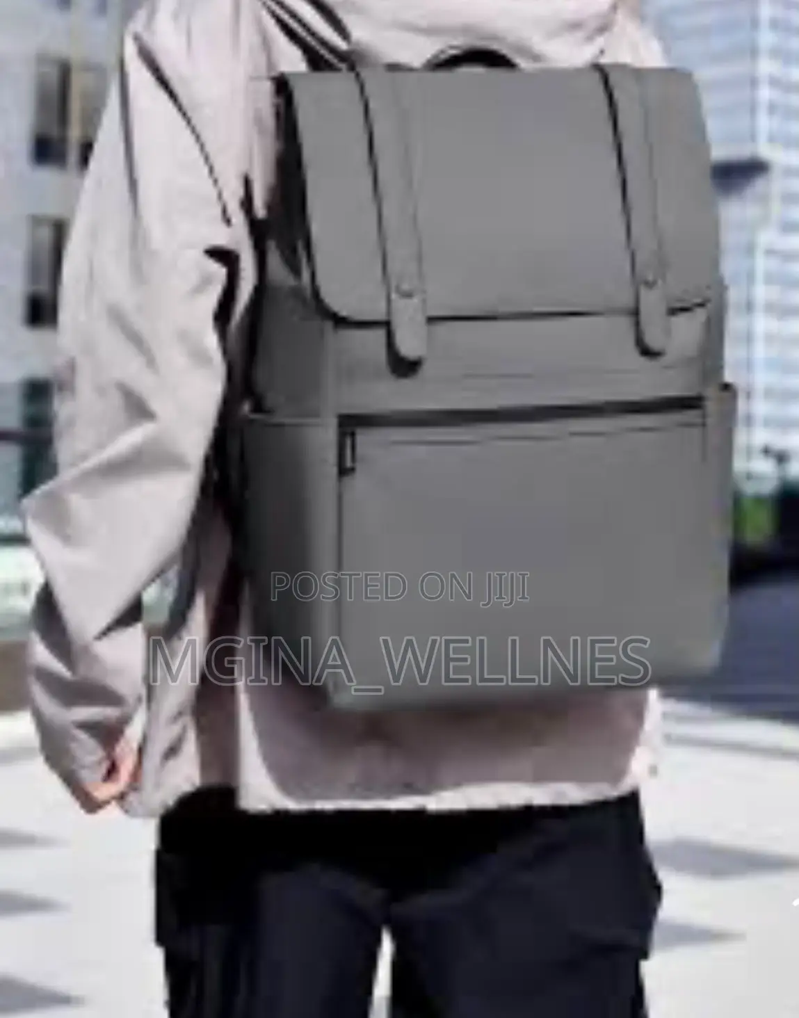 Matte Water Resistant Large Capacity Leather Backpack