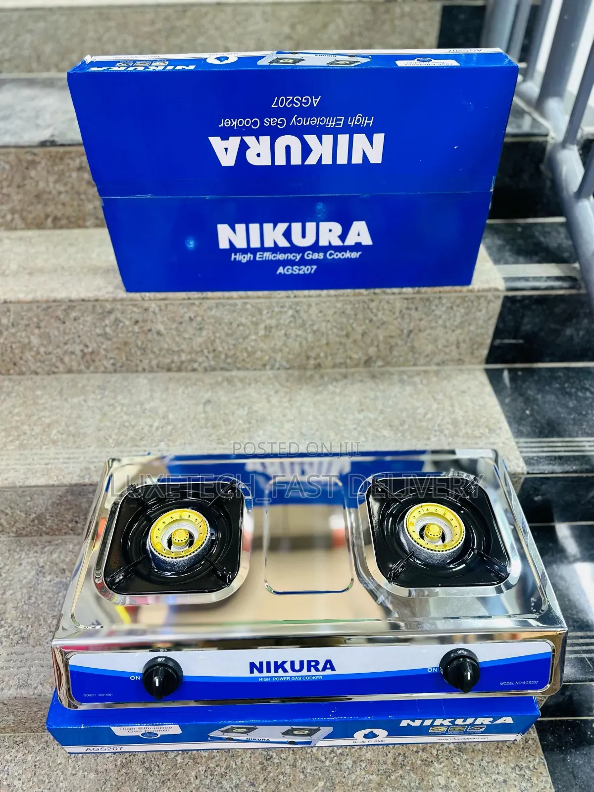 Nikura High Power Gas Stove 2 Burners