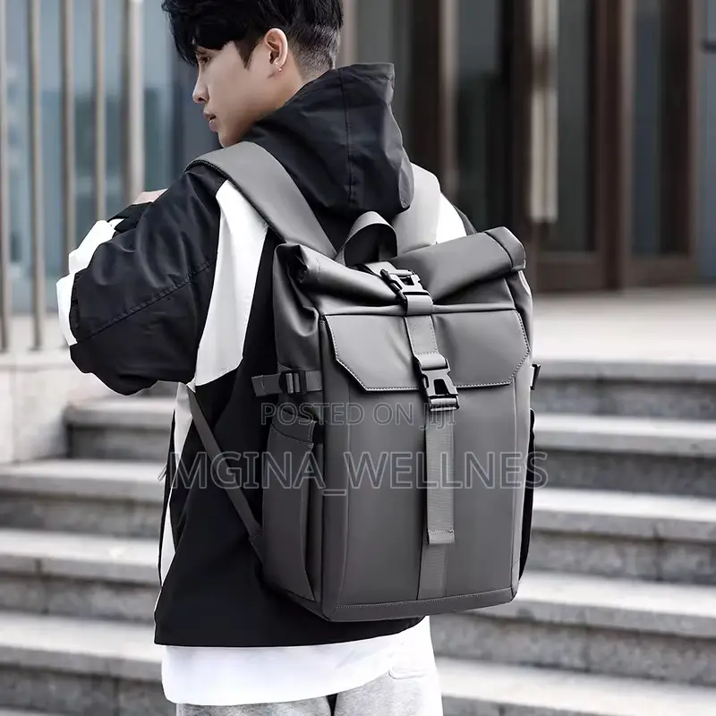 Laptop Backpack Men 15.6 Inch Roll Top Backpac