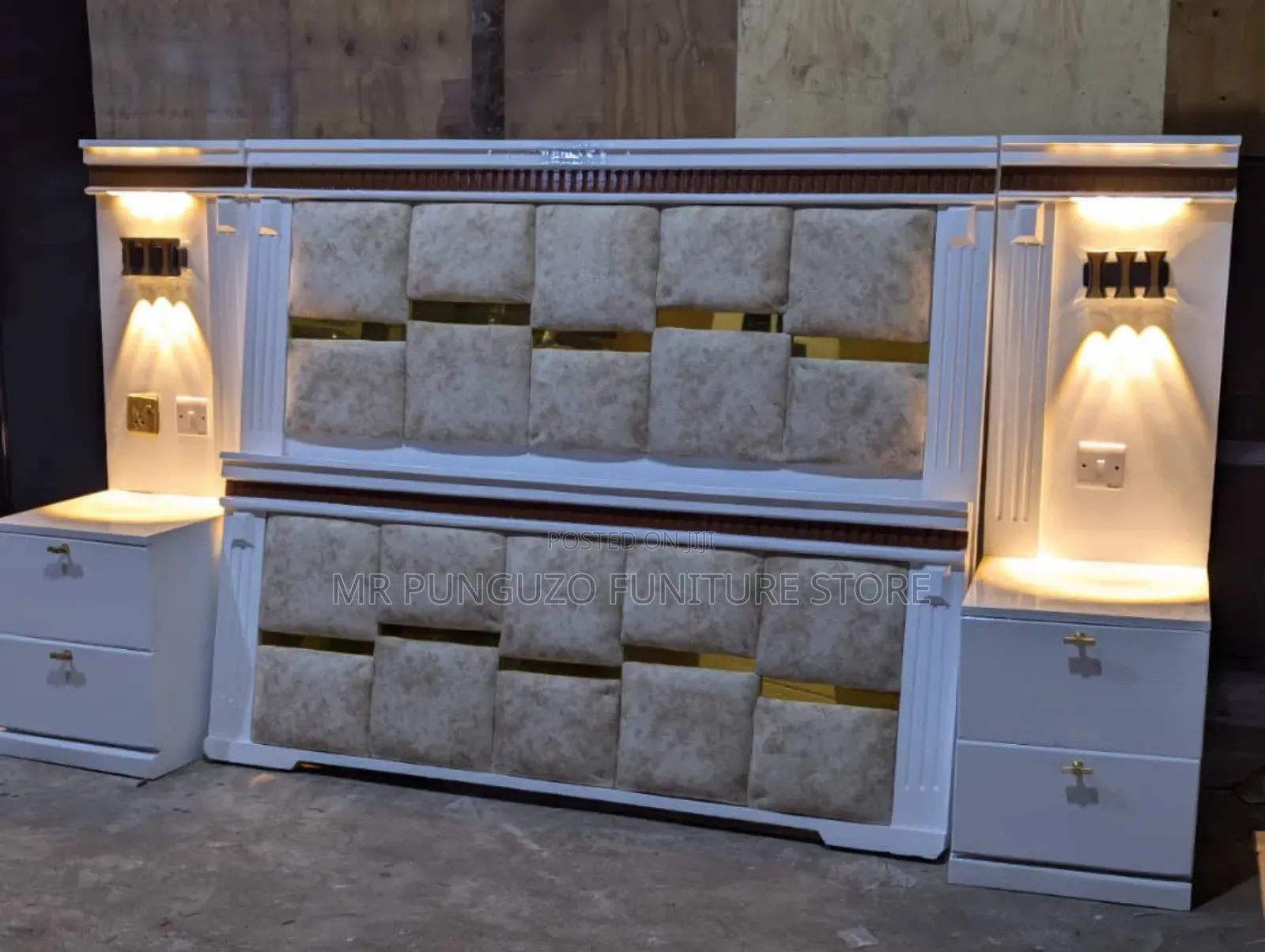 Bed Classic Sana Full Taa Na Bed Side Zake White 5(6