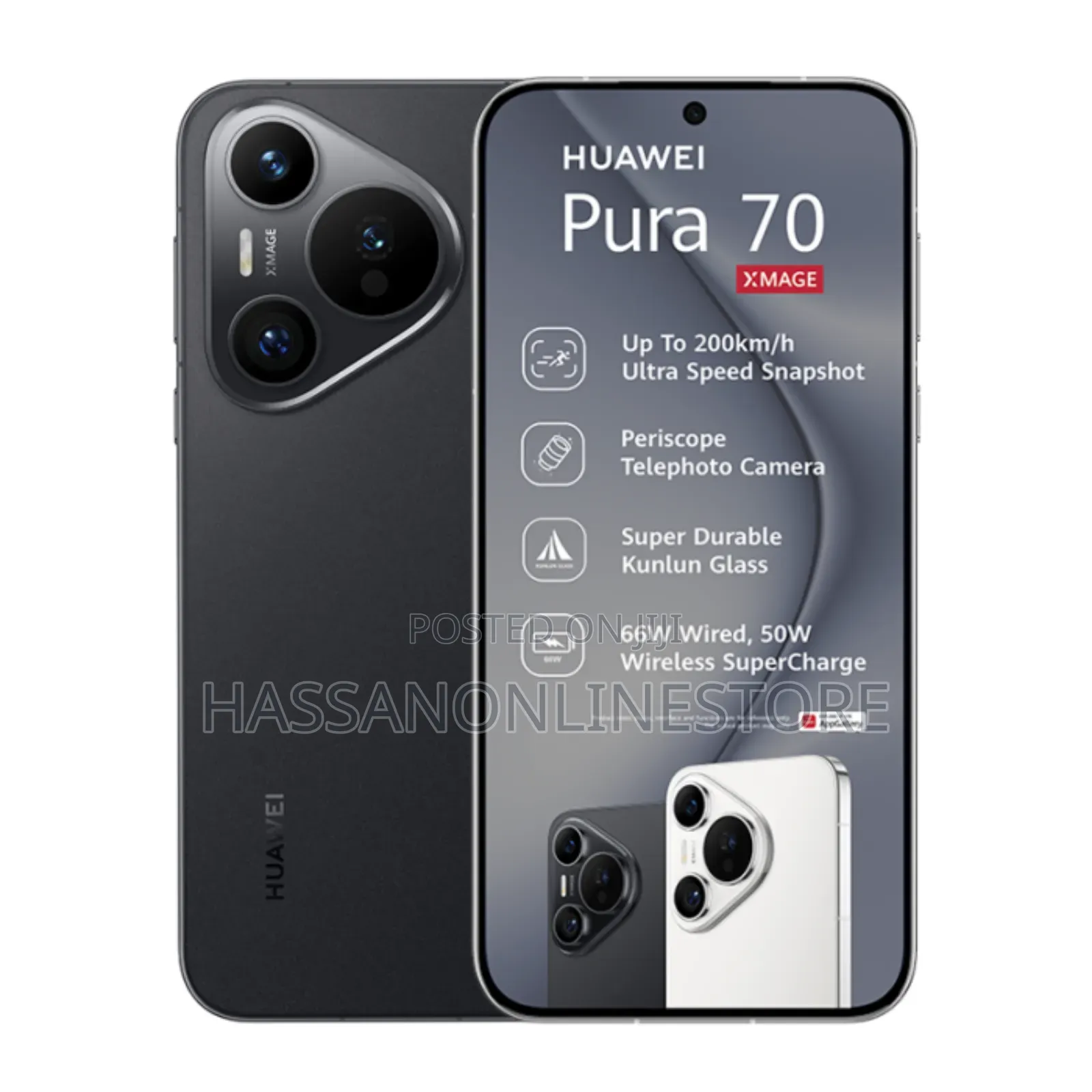 New Huawei Pura 70 256 GB Black