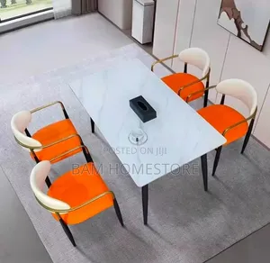 Demure Dinning Set( Table + 4 Durable Classic Chairs)