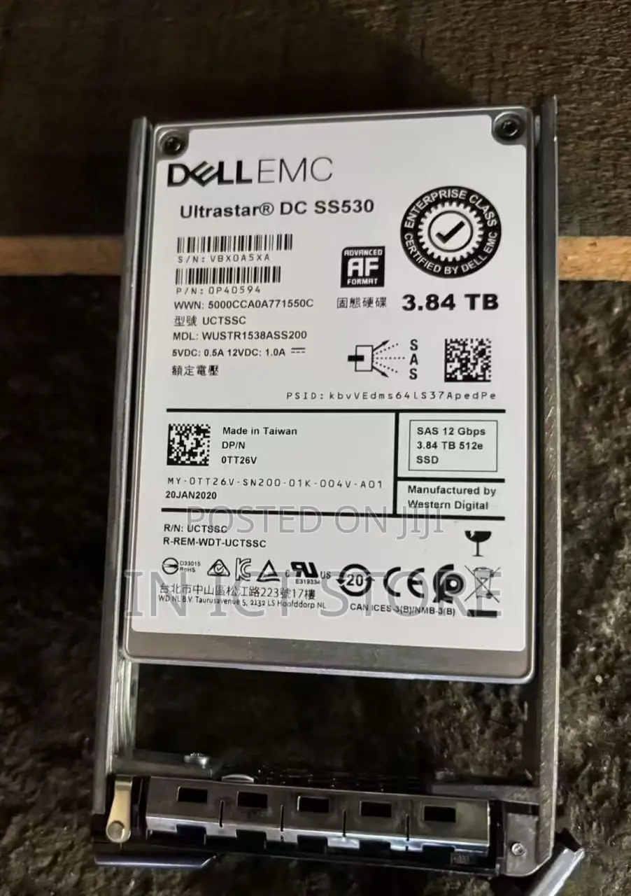 Dell Tt26v 3.84tb Sas (Serial Attached Scsi) SSD