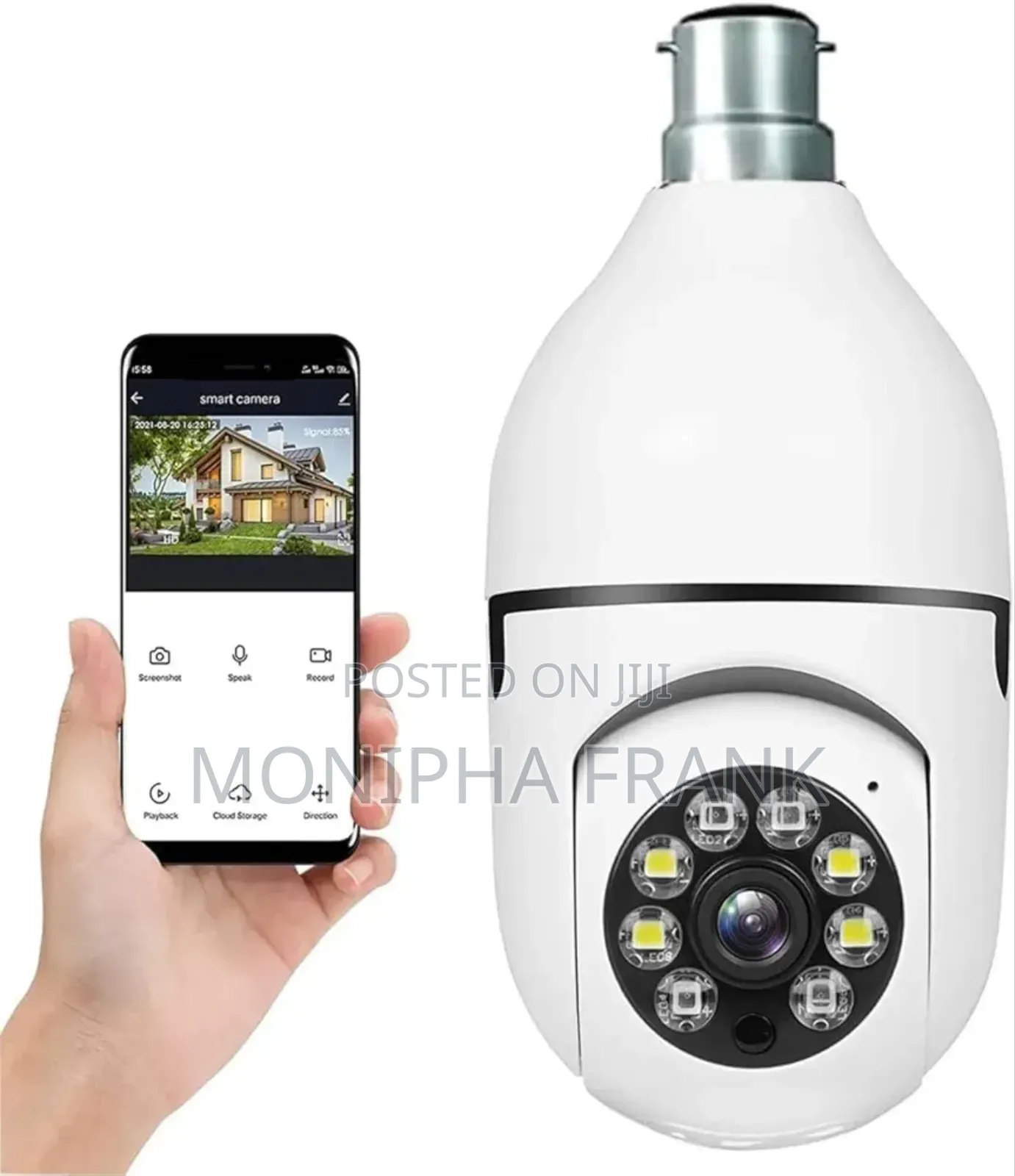 CCTV Bulb Camera Inatumia Wi-Fi Easy Installation