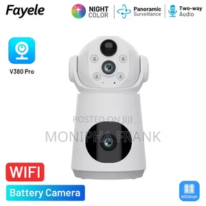 Dual Lens Camera Inatumia Wi-Fi Na Bettery