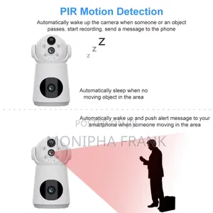 Dual Lens Camera Inatumia Wi-Fi Na Bettery