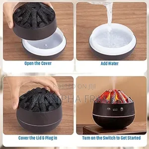 Charcoal Fire Humidifier Inafanya Decoration Nzur Ya Mwanga