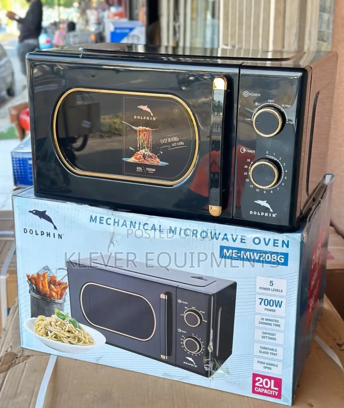 Dolphin Microwave, Model Me-Mw20bg.