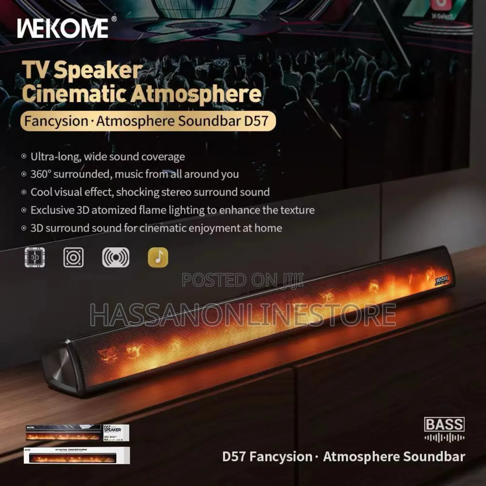 Wekome D57 Fancysion Atmosphere Soundbar Speaker