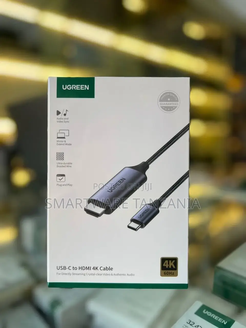 Ugreen Usb Type C to Hdmi Cable for Tv Macbook Samsung XPS