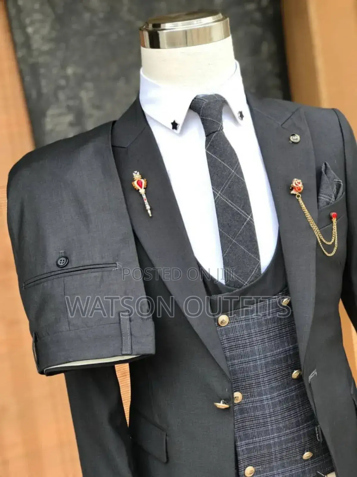 New Smart Suit in Charcoal Grey Color