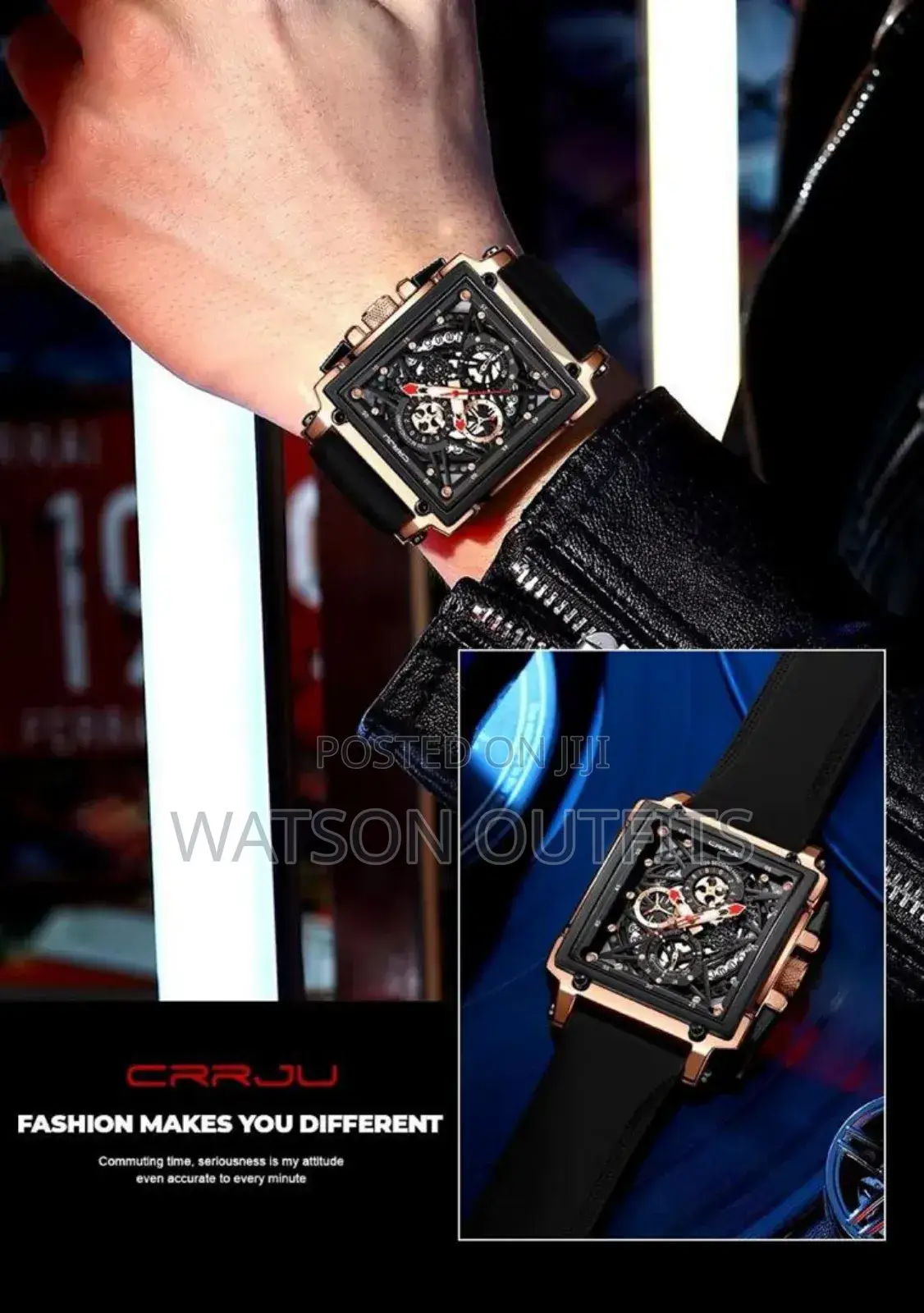 Crrju Lige Design Watches Za Chuma Rubber