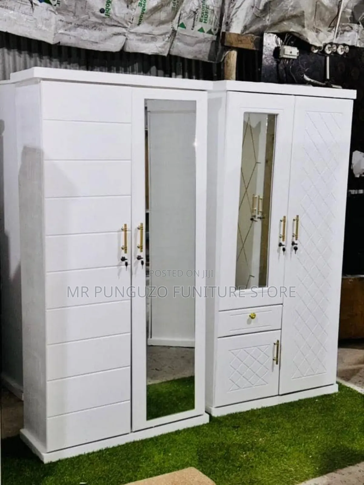 Kabati Milango Miwili White 
