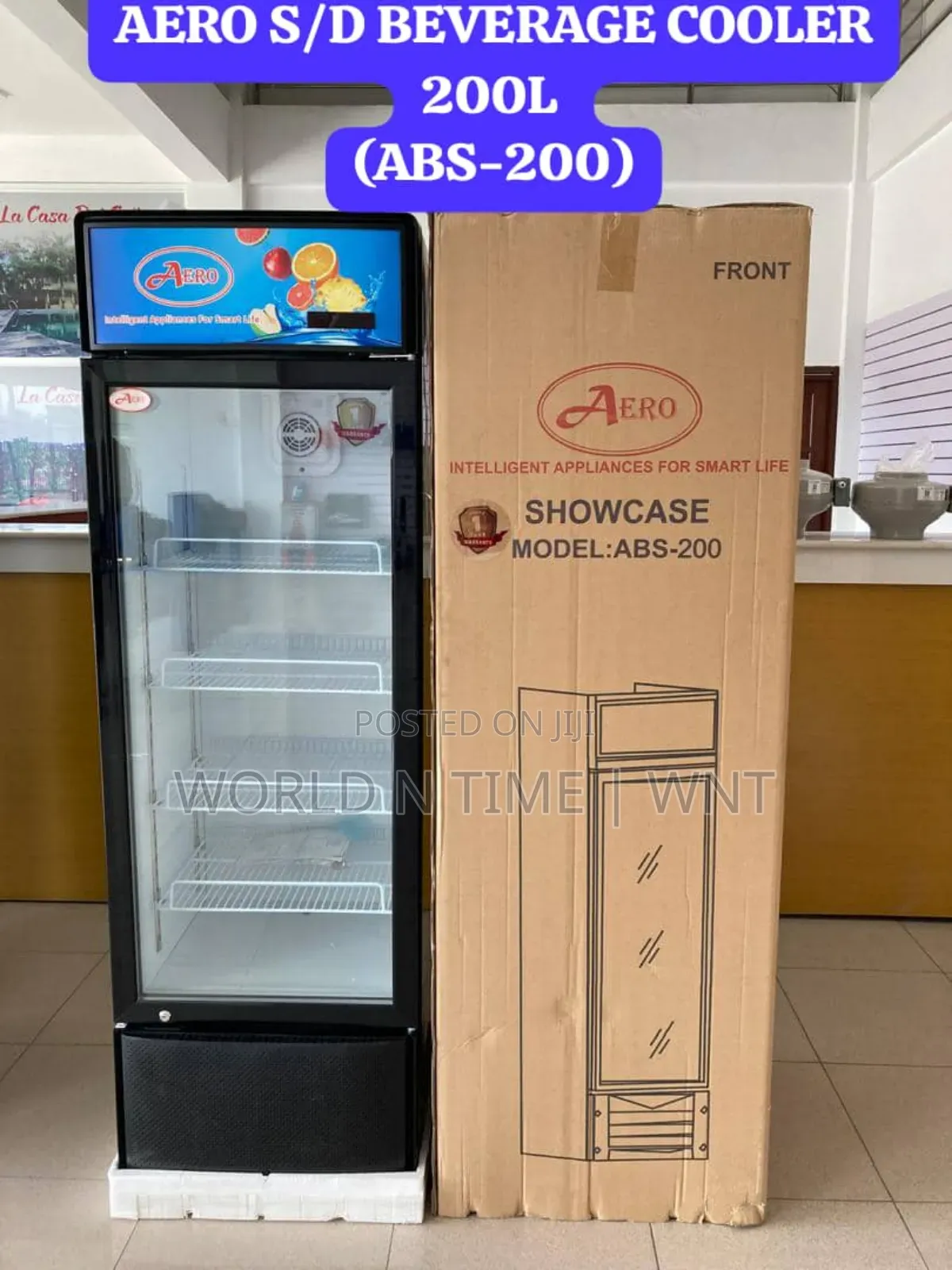 Aero Single Door Beverage Cooler 200l (Abs-200)
