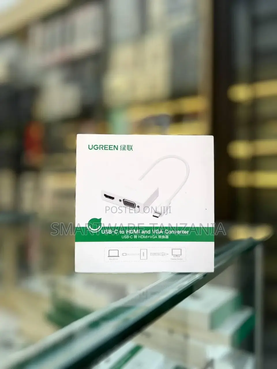 Ugreen Usb-c To Hdmi+Vga Converter With Pd Laptop, Macbook