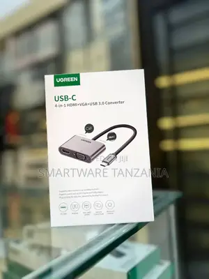 Ugreen Usb-c To Hdmi + Vga +Usb 3.0 Adapter With Pd