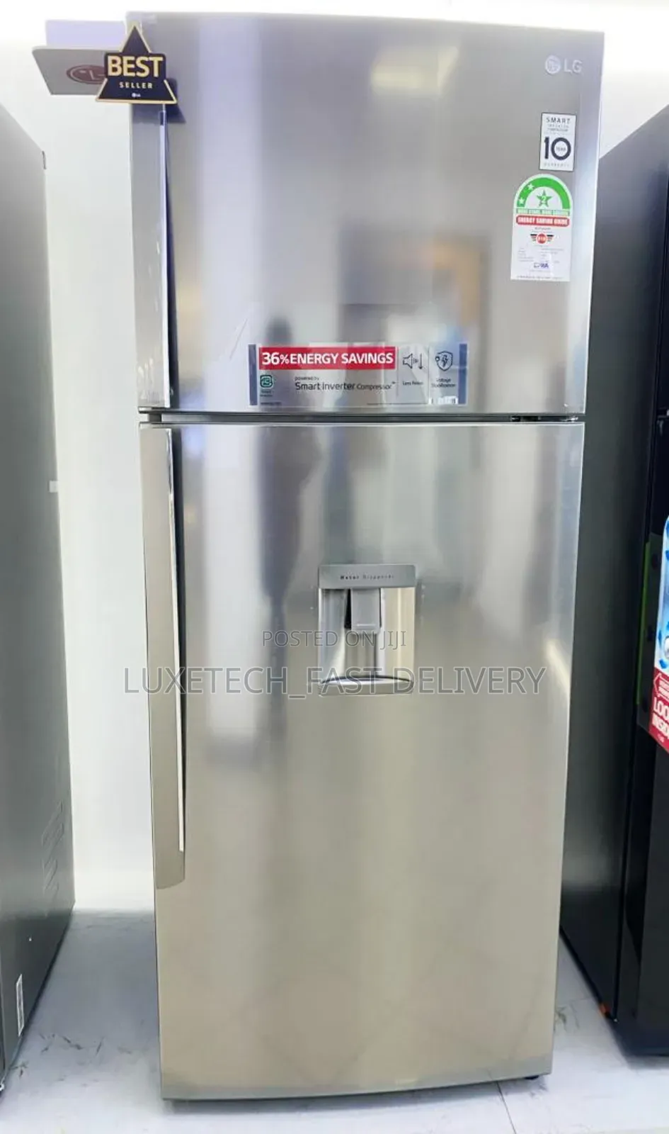 Lg Fridge 440l Non-Frost Smart Inverter With Water Dispenser
