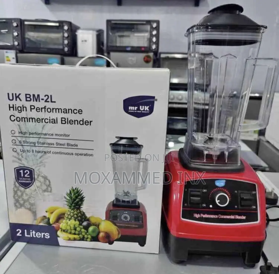 Mr Uk Commercial Blender, Model: Mr-Bg207 Bm New, 2liters