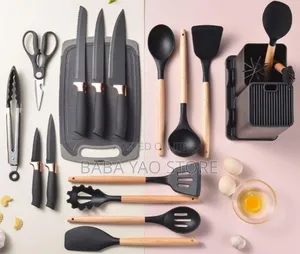 19pcs Household Kitchen Knife and Kitchenware Set