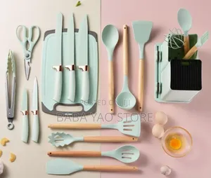 19pcs Household Kitchen Knife and Kitchenware Set