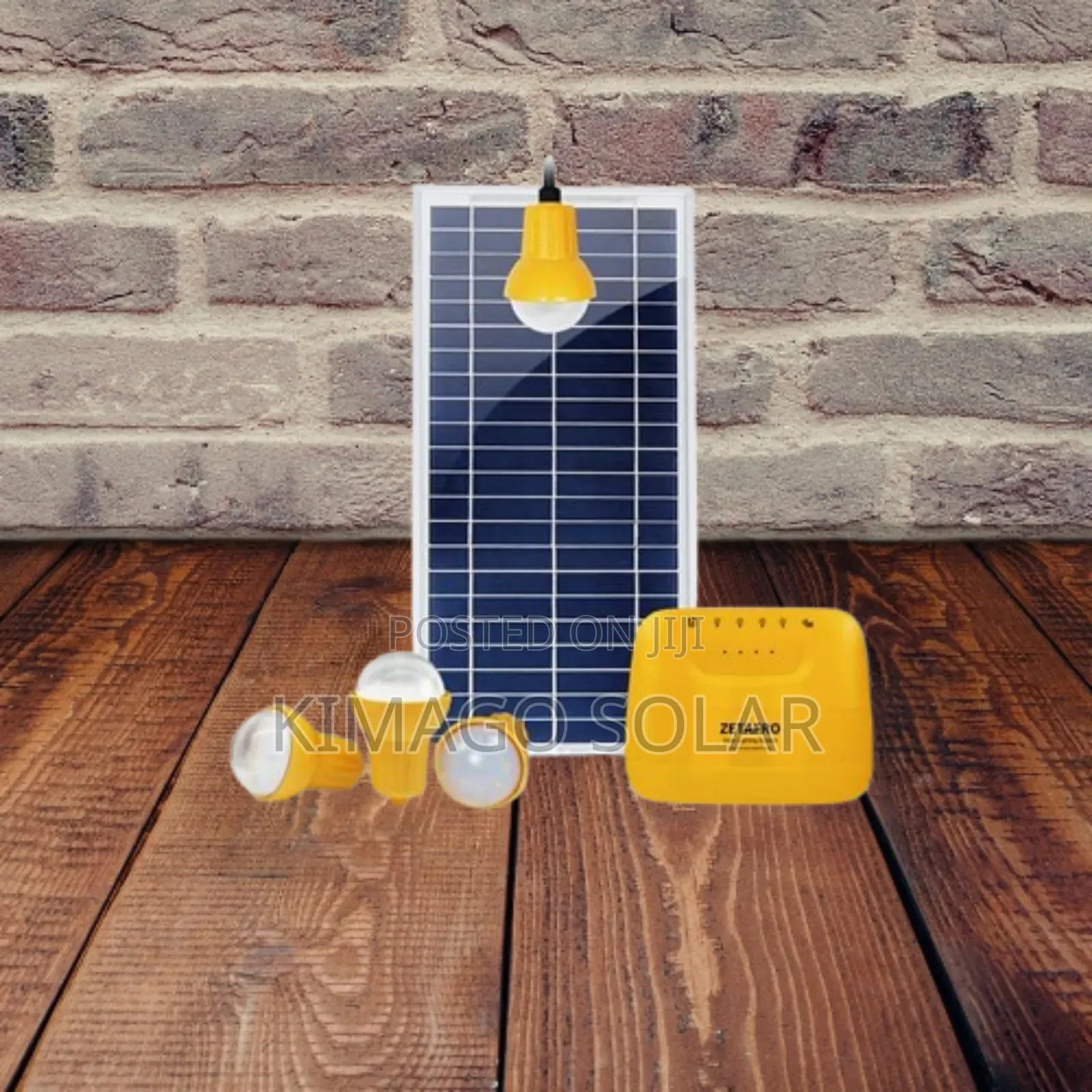 Taa Za Solar 4 + Betri + Usb Ya Kuchaji Simu