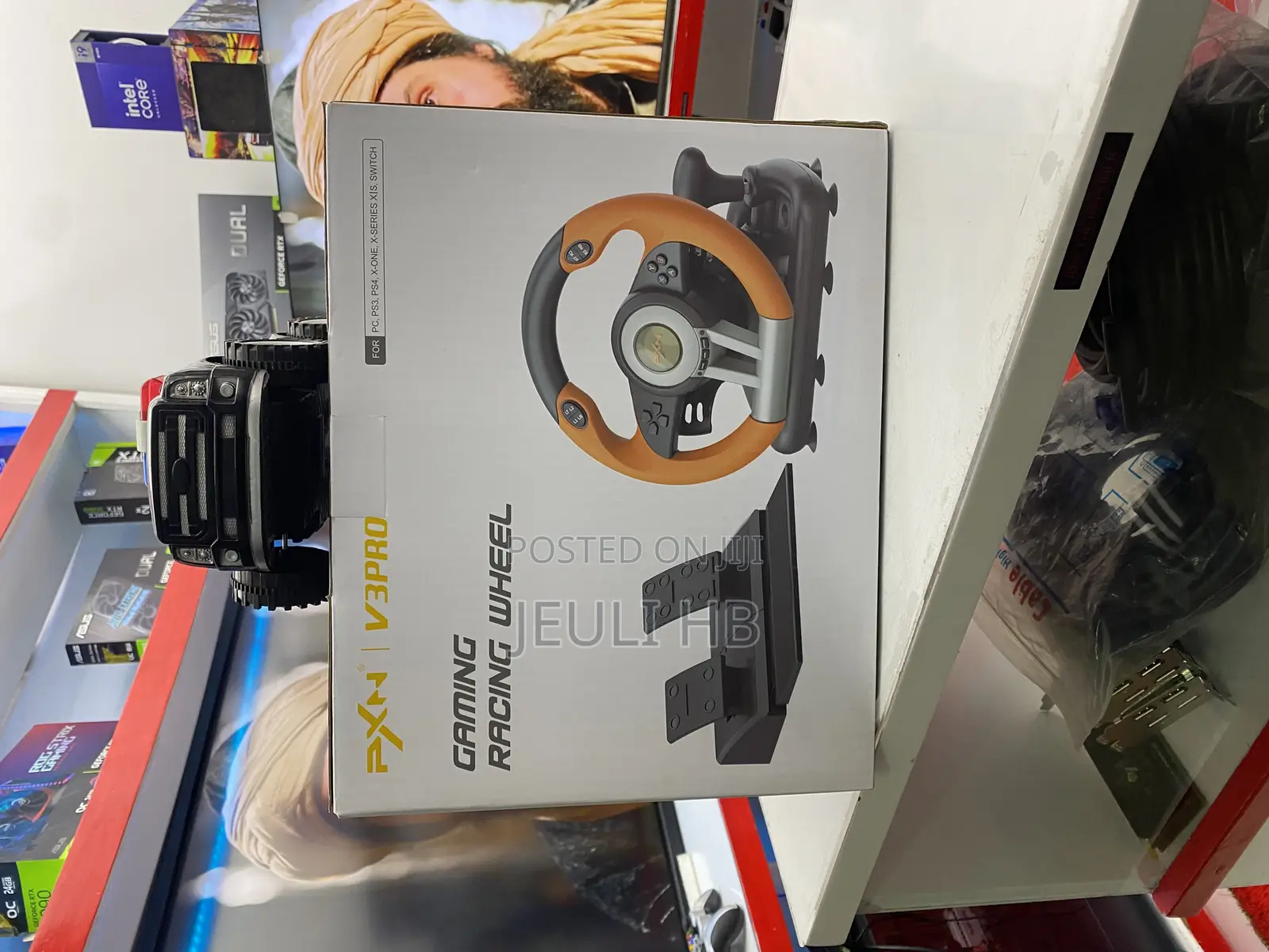 Gaming Racing Wheel Zipo Kwaendesha Car Games