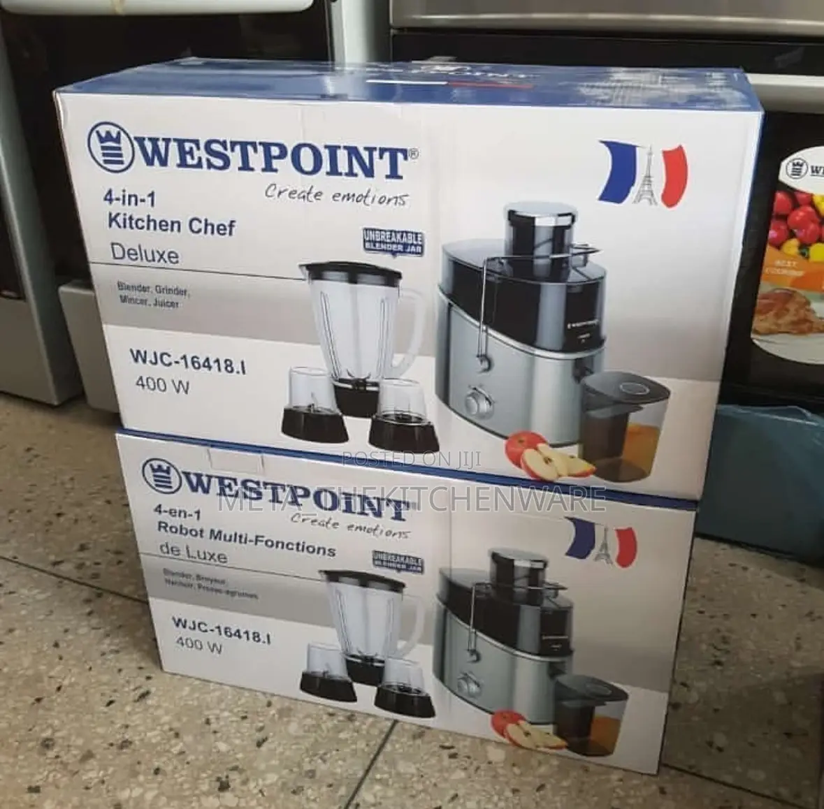 Westpoint Juicer Extractor 4 in 1 400w