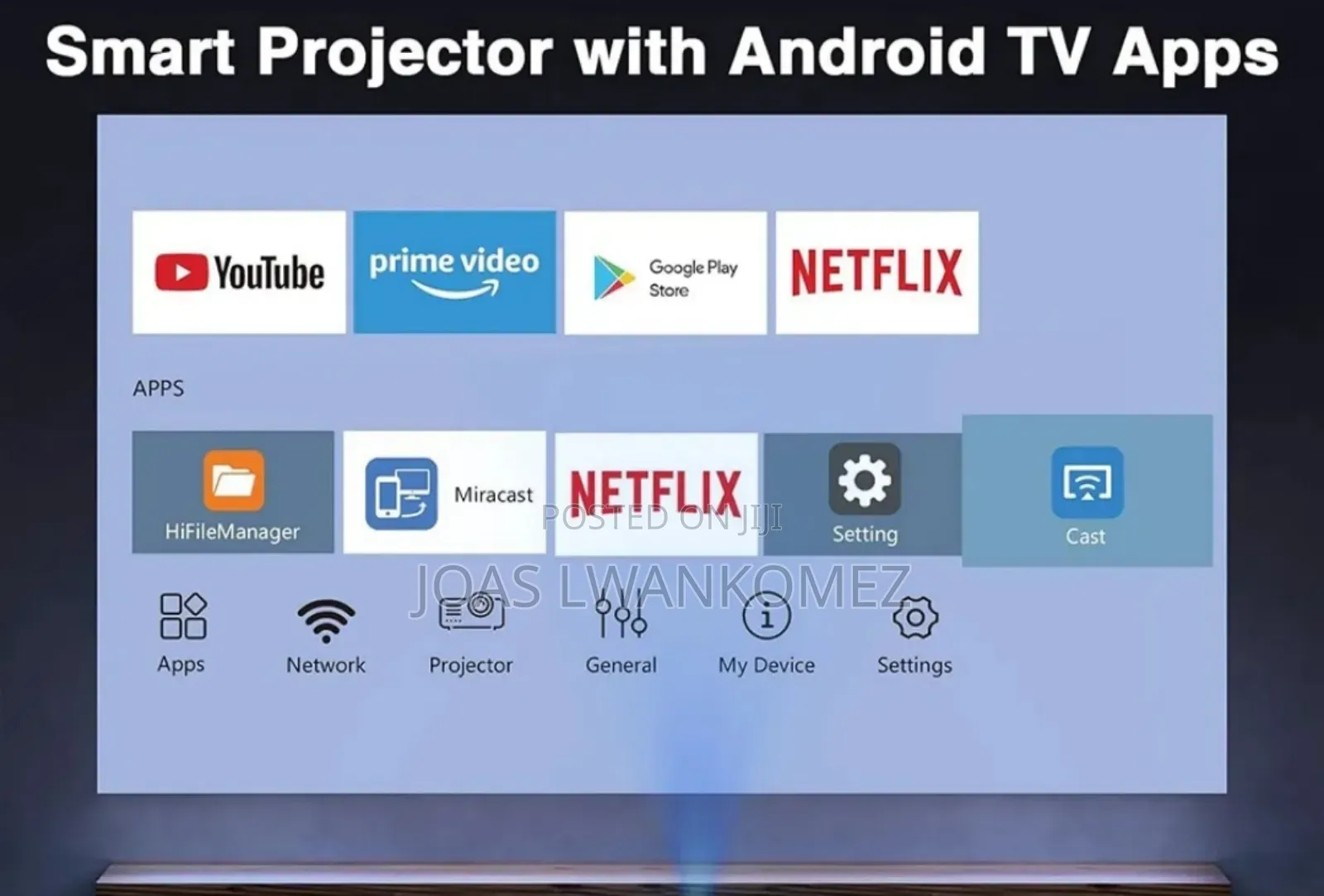 Projector Led Wifi(T5 Mini Android 13).