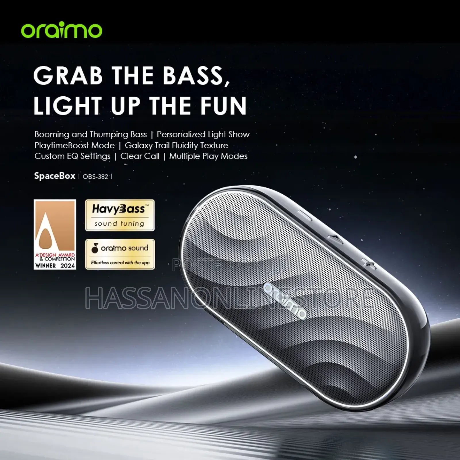 Oraimo Spacebox 8w Fm Wireless Speaker
