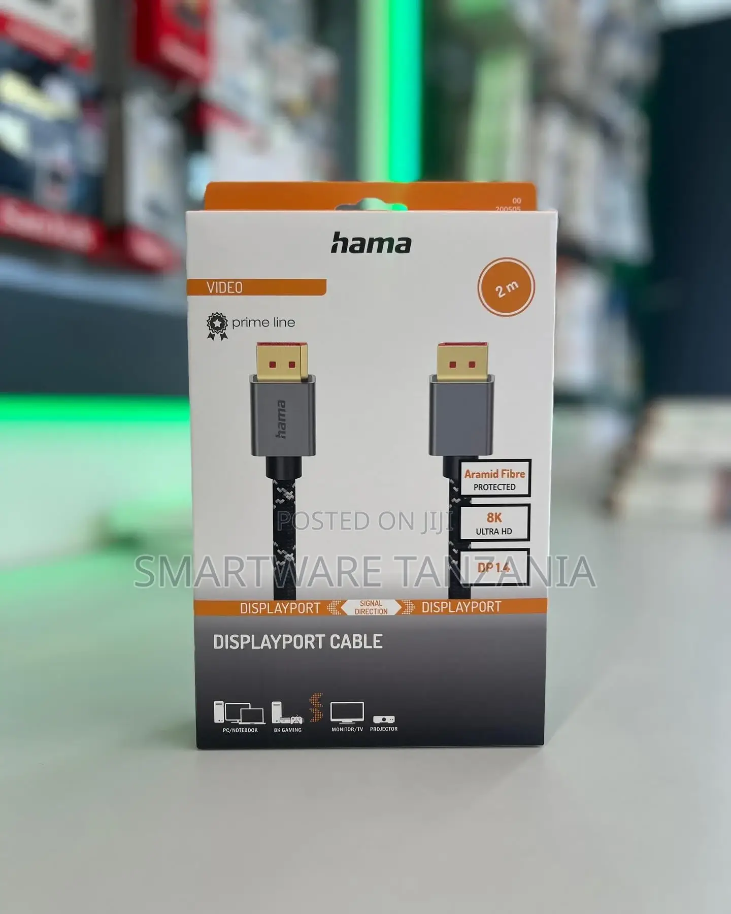 Displayport Dp 1.4 Male To Displayport Male Video Cable