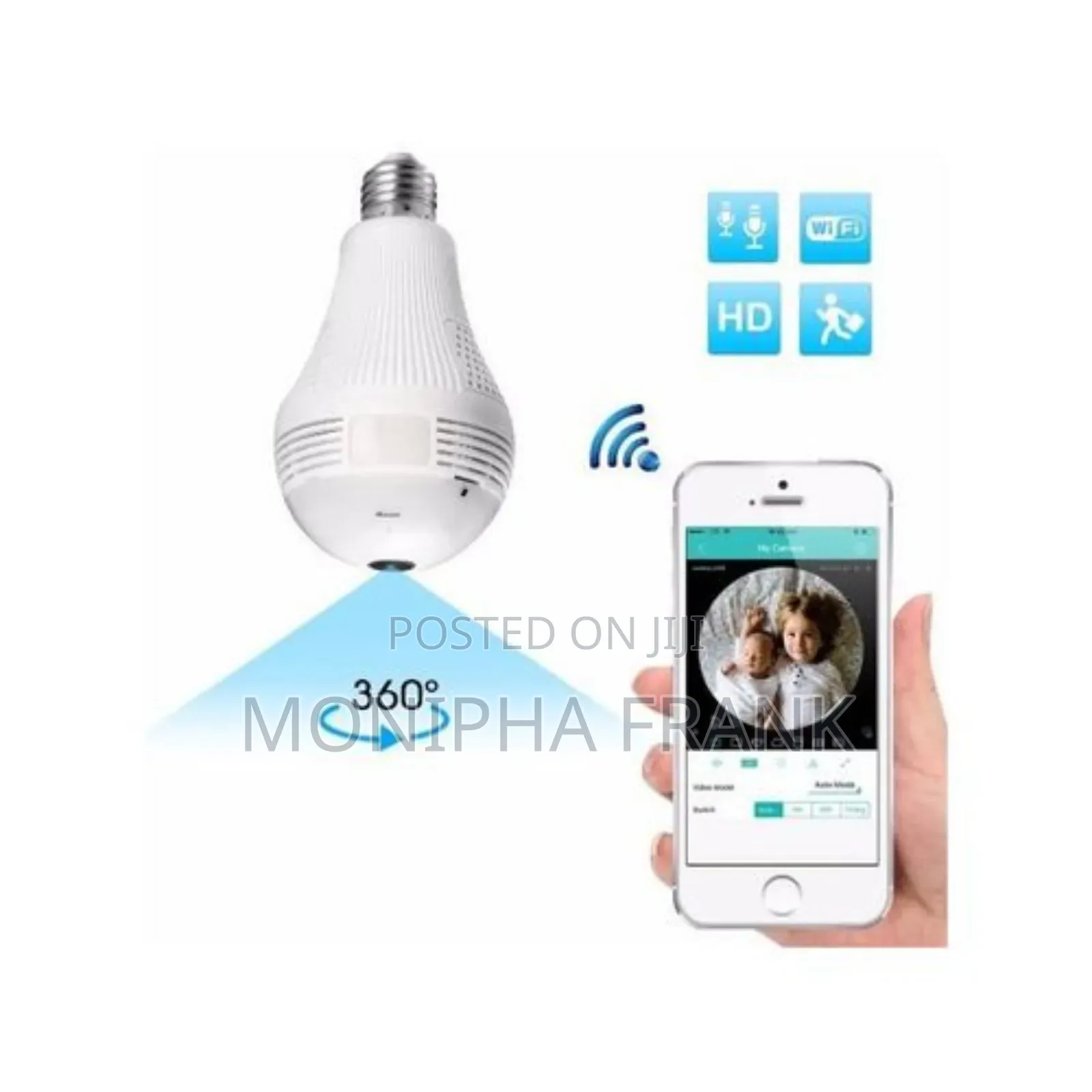PTZ Security Bulb Camera Available
