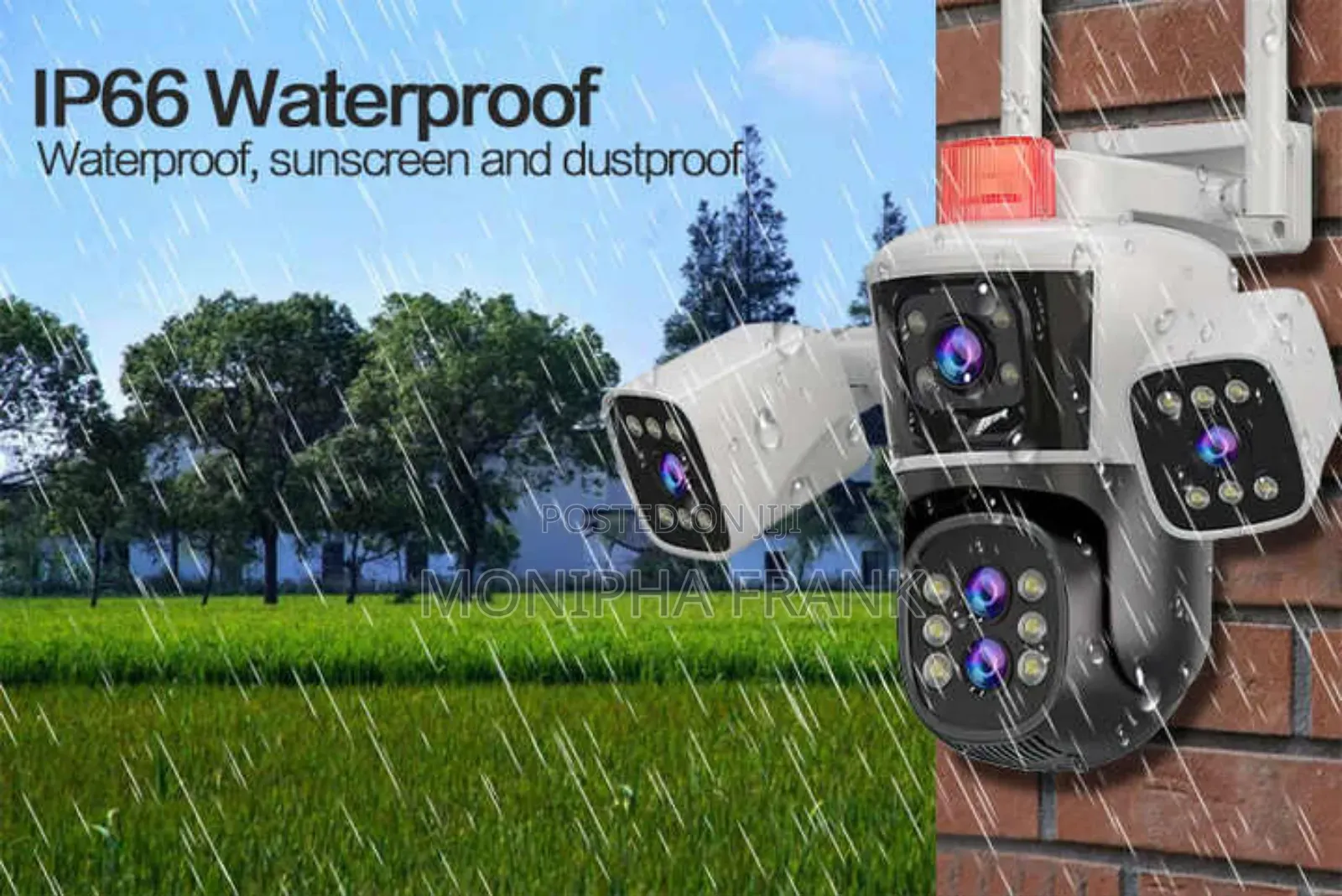 CCTV 4 Lens Camera Two Way Audio and Waterproof