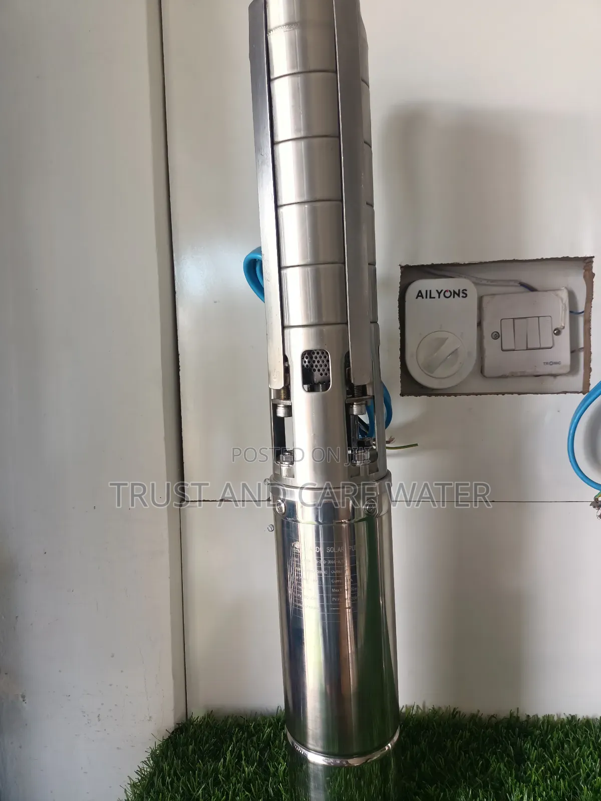 Solar Pump 4hp Dc/Ac Stainless H.Max 300m
