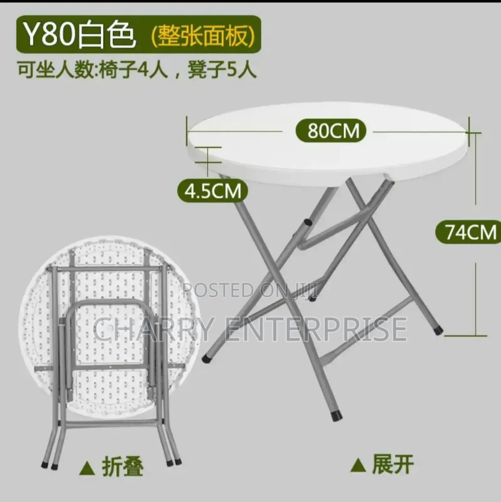 Foldable Table Meza Nzuri Inayo Jikunja