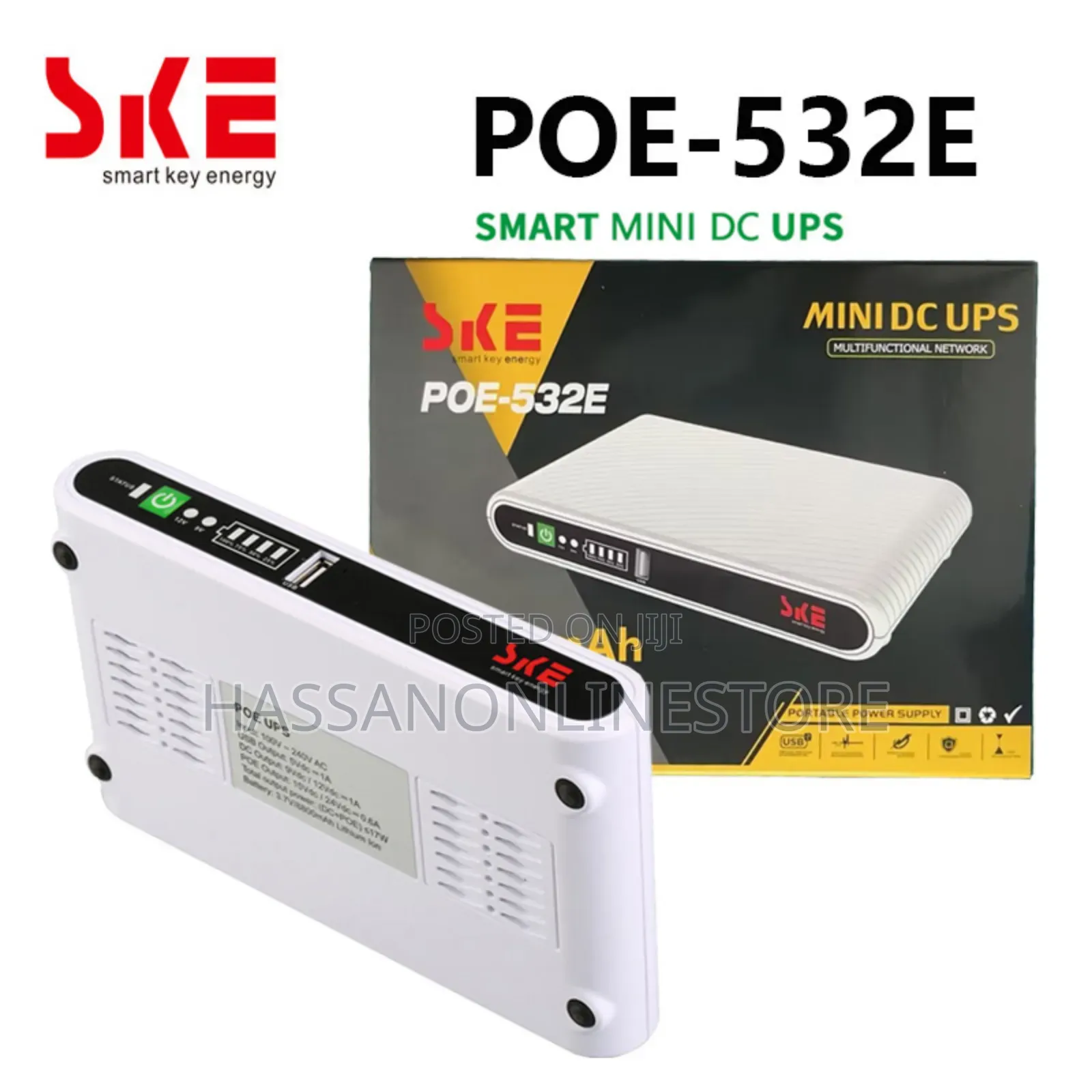 Ske Mini Dc Ups (Uninterruptible Power Supply) Poe-532e