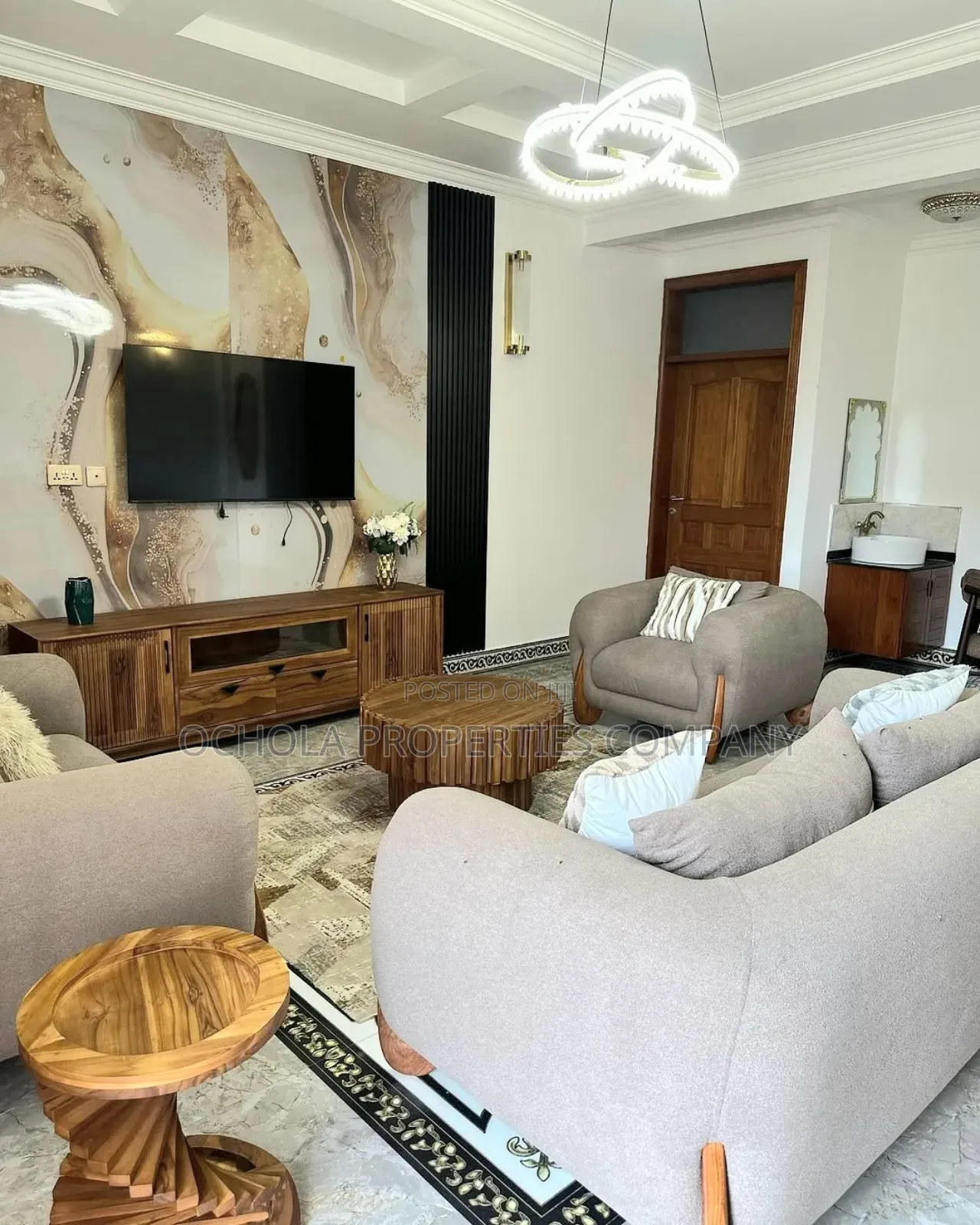 Furnished 3bdrm Apartment in Mikocheni for rent