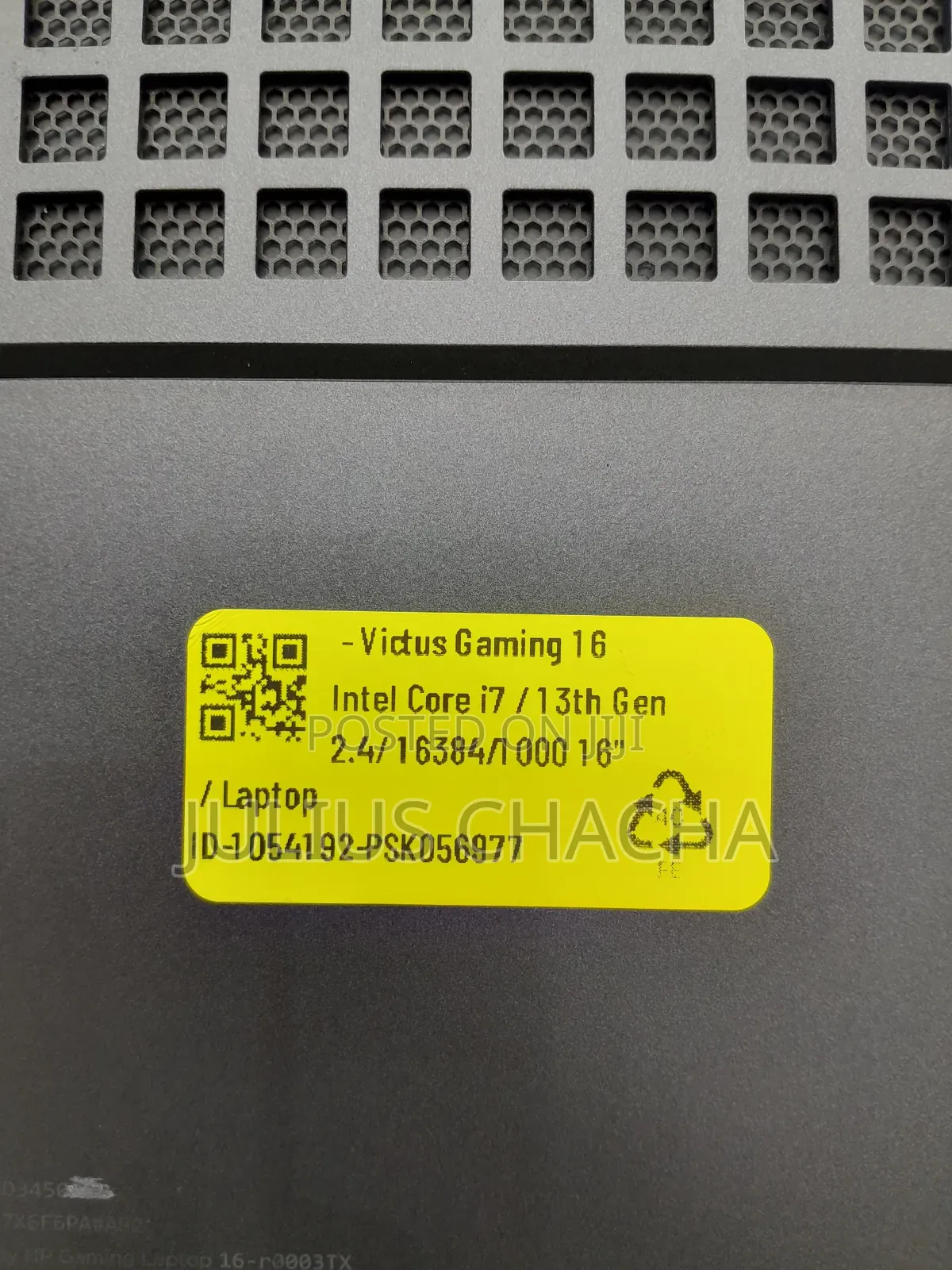 New Laptop HP Victus 16 16GB Intel Core I7 SSD 1T