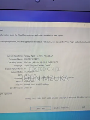 New Laptop HP EliteBook 840 G3 8GB Intel Core I5 HDD+SSD 256GB