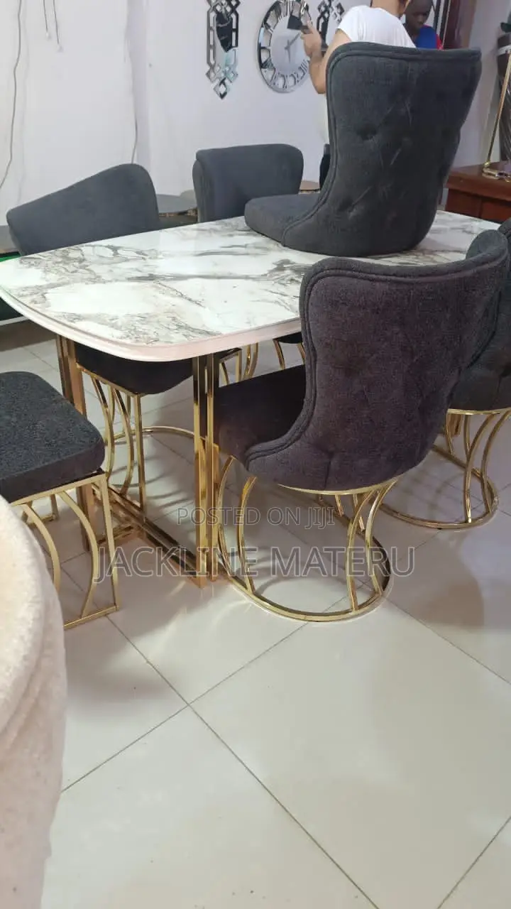 Dinning Table Za Kisasa Viti 6 From Turkey Quality No. 1