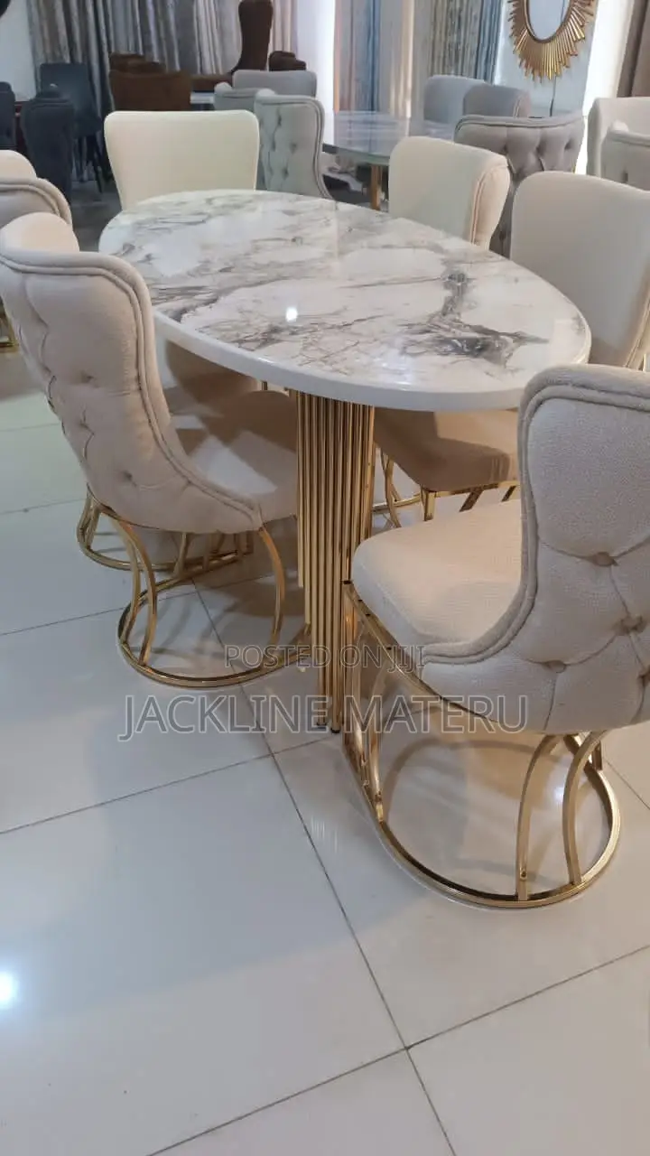 Dinning Table Za Kisasa Viti 6 From Turkey Quality No. 1