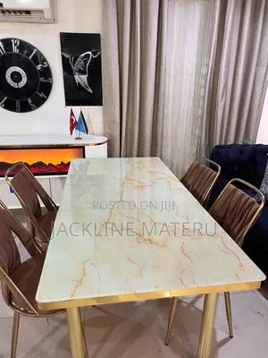 Dinning Table Viti 6 Za Kisasa Nzuri Sana Quality No. Moja