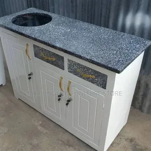 Meza Ya Ges Milango Mitatu Classic Sana Nyeupe