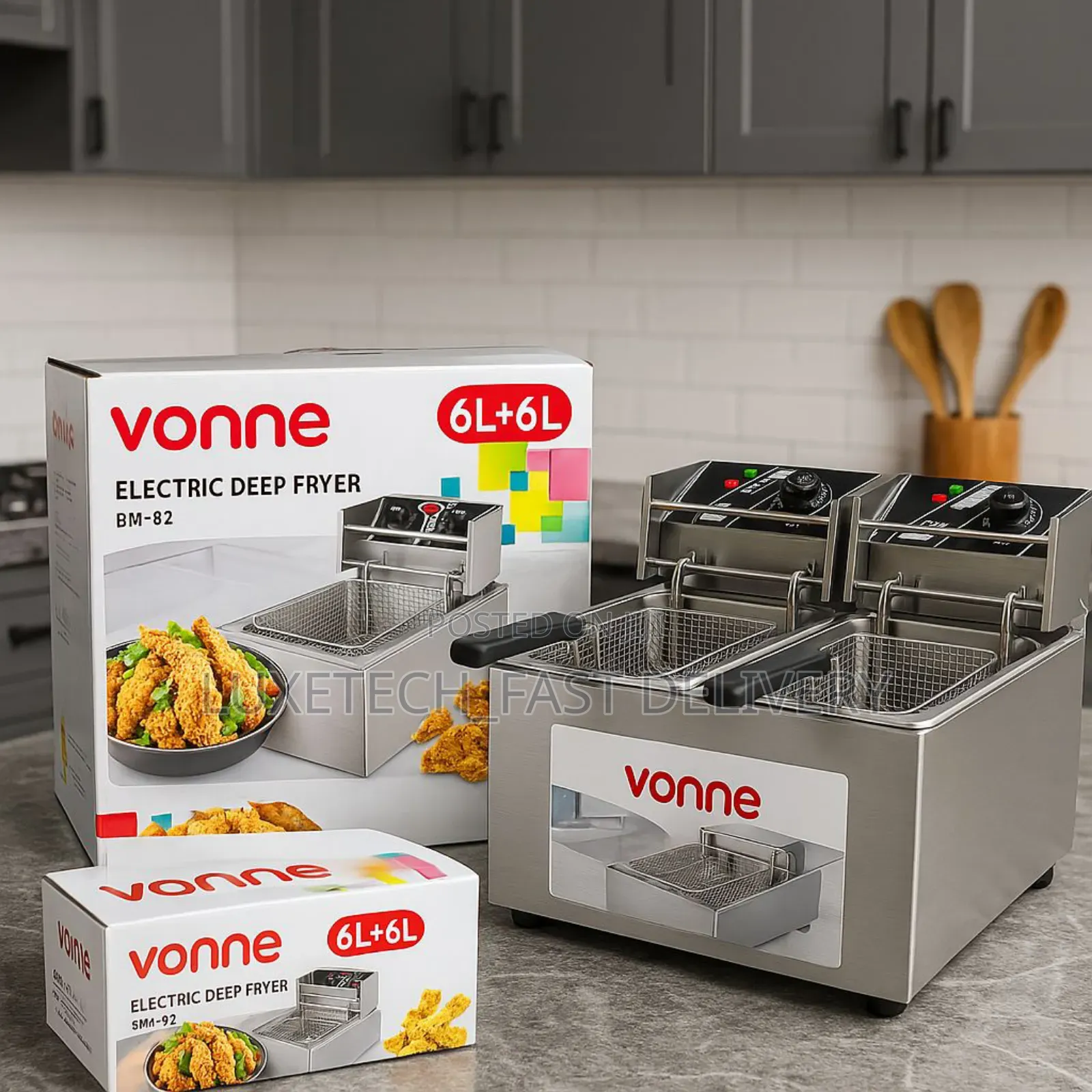 Vonne Electric Deep Fryer 12l Commercial