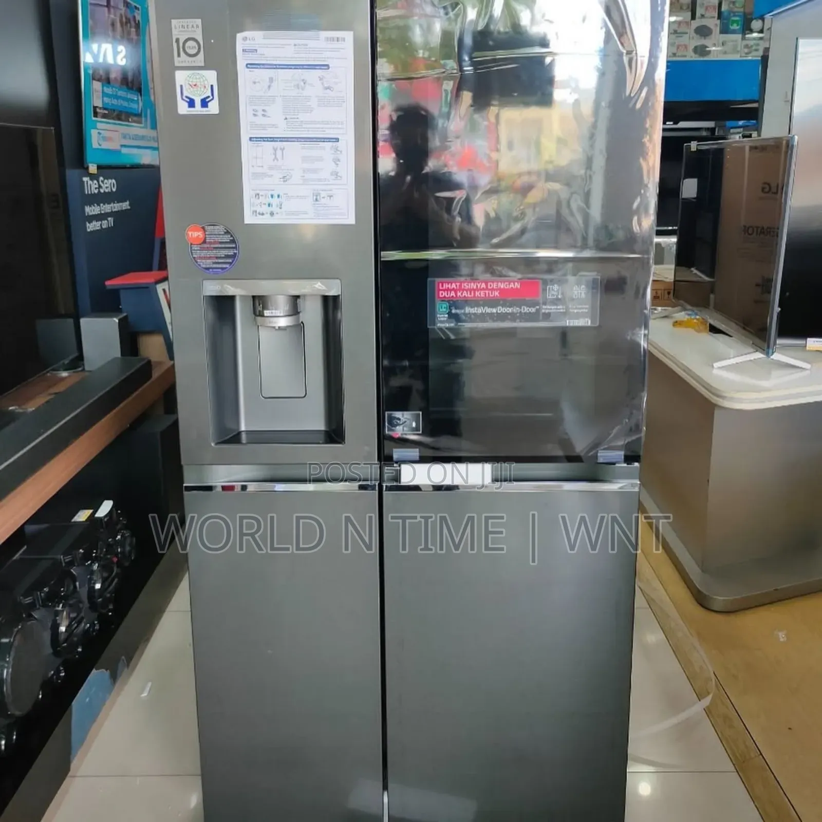 Lg 635l Instaview Side by Side Refrigerator - Gc-X257cqes
