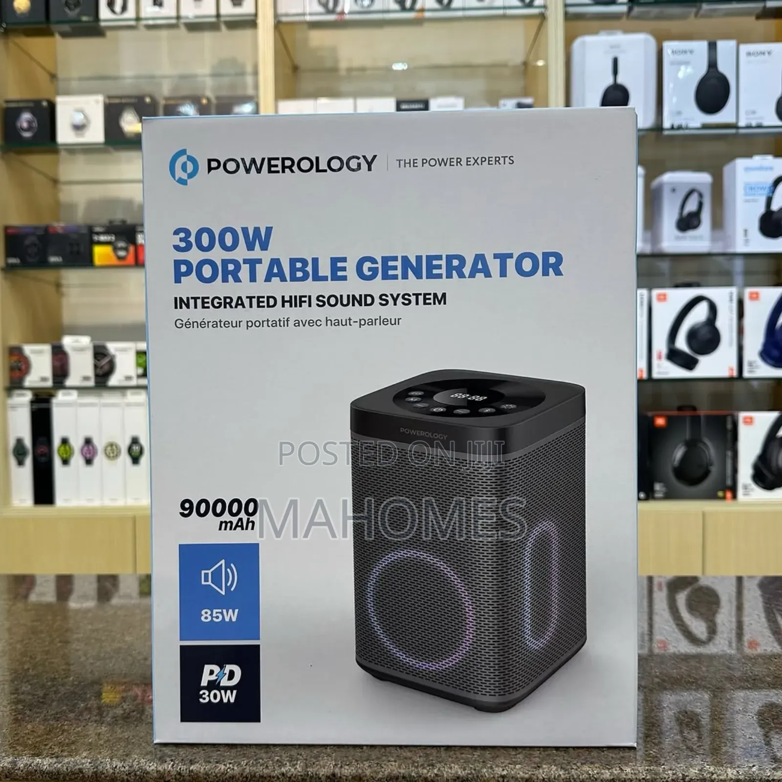Powerology 90000mah 300w Portable Generator Integrated